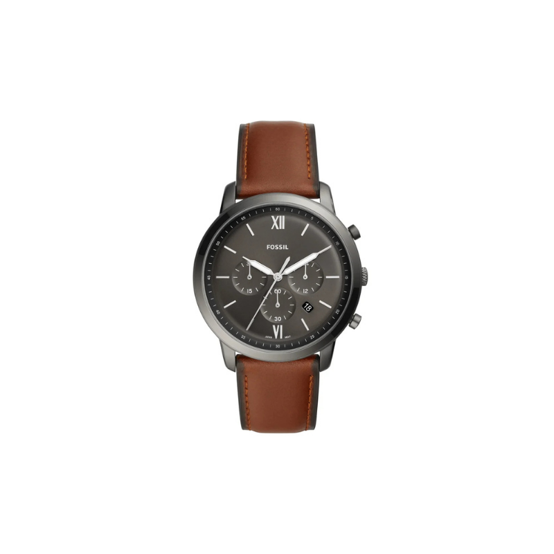 FOSSIL NEUTRA CHRONOGRAPH AMBER LEATHER WATCH - ONESHOP • ONESHOP