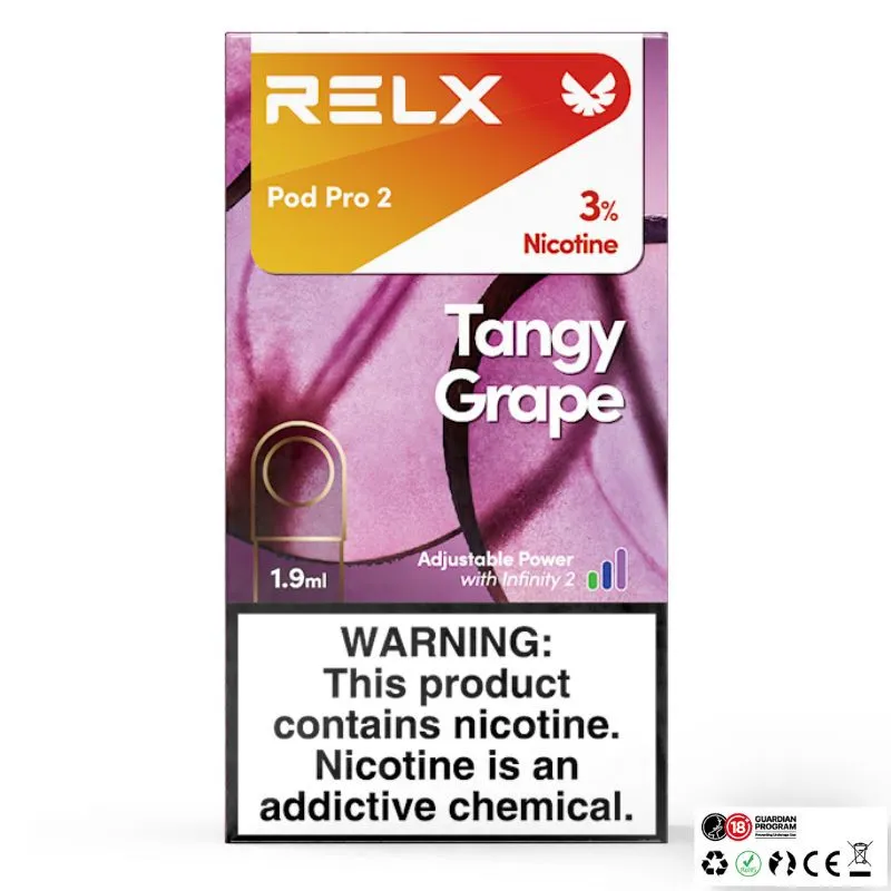 tangy purple relx pod Tangy Purple Relx Pod Pro Precaricate 1,9ml main image 1